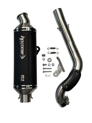 Preview: Exhaust SP-2 Short Titan BLACK  for Yamaha Tenere 700 HP-Corse