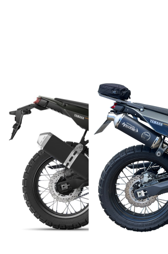 Preview: Yamaha Ténéré 700 Addventure Upgrade Set | HP Corse SP-2 Black + ADDVENTURES Kennzeichenhalter