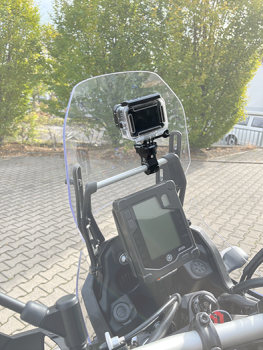 Action camera holder pole cockpit