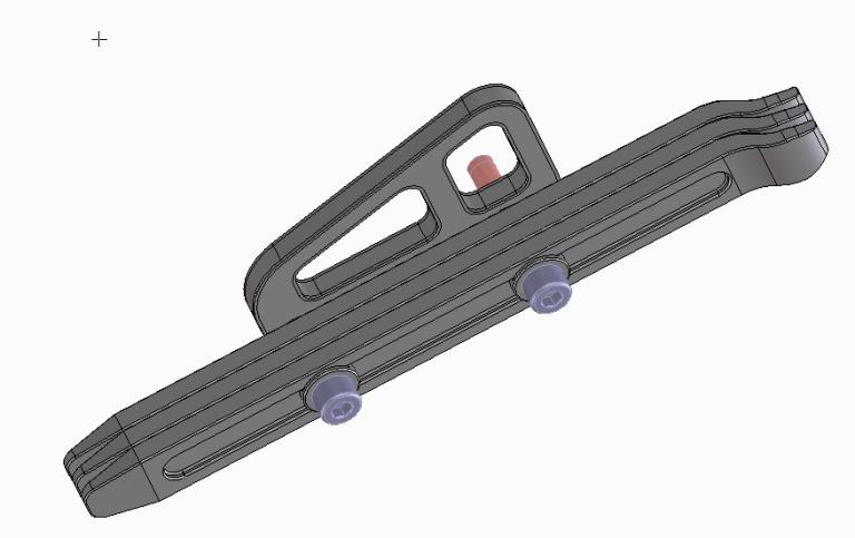 Belt holder for fastening / rear footrest