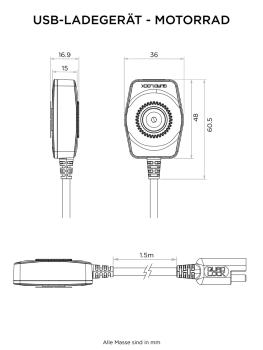 Quad Lock Motorcycle - USB charger