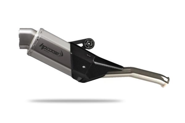 Schalldämpfer 4-Track R Short Satin für KTM 790 / 890 Adventure von HP Corse