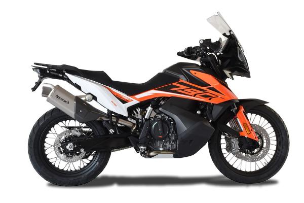 Schalldämpfer 4-Track R Short Satin für KTM 790 / 890 Adventure von HP Corse