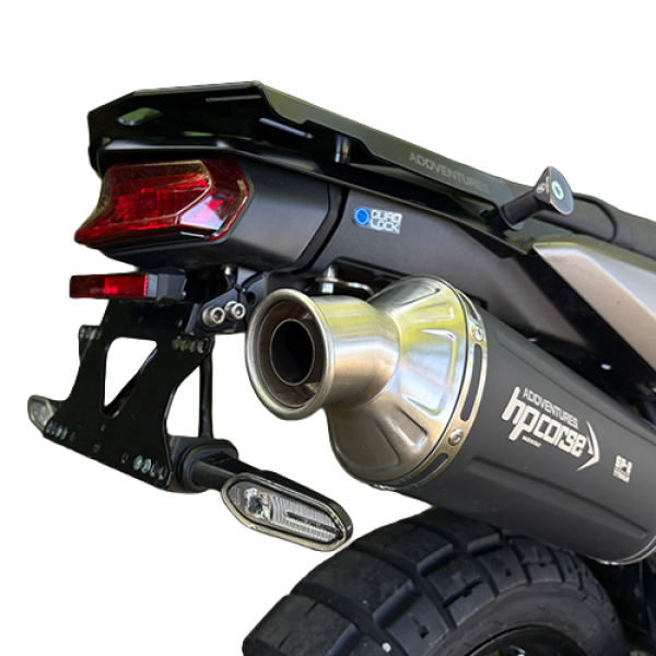 Yamaha Ténéré 700 Addventure Upgrade Set | HP Corse SP-2 Black + ADDVENTURES Kennzeichenhalter