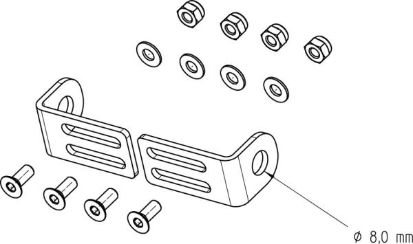 Winkel-Set für Blinker M8